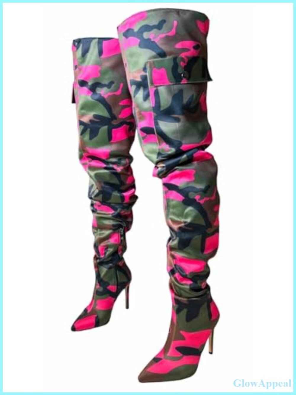 MissHeel Thigh High High Heel Boots Slim Heel Over the Knee Party Night Out